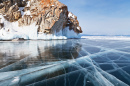 Olkhon Island and Frozen Lake Baikal, Siberia